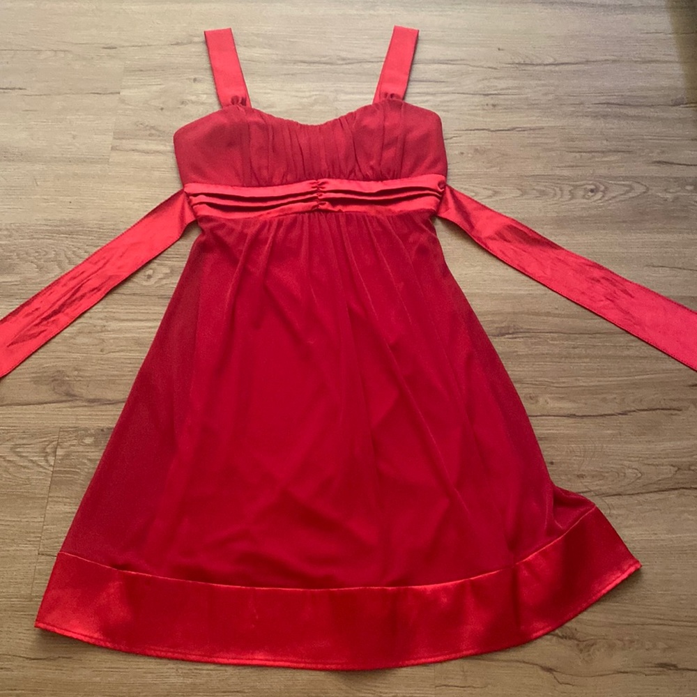 Deb Red Chiffon Dress